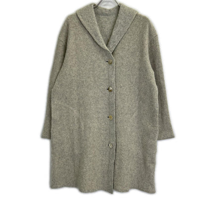 HaaT ISSEY MIYAKE 心形 三宅一生 灰色 羊毛 青果领 大衣 外套 2 女士
