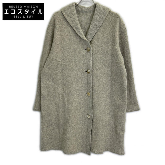 HaaT ISSEY MIYAKE ハート イッセイミヤケ グレー ウール ショールカラー コート コート