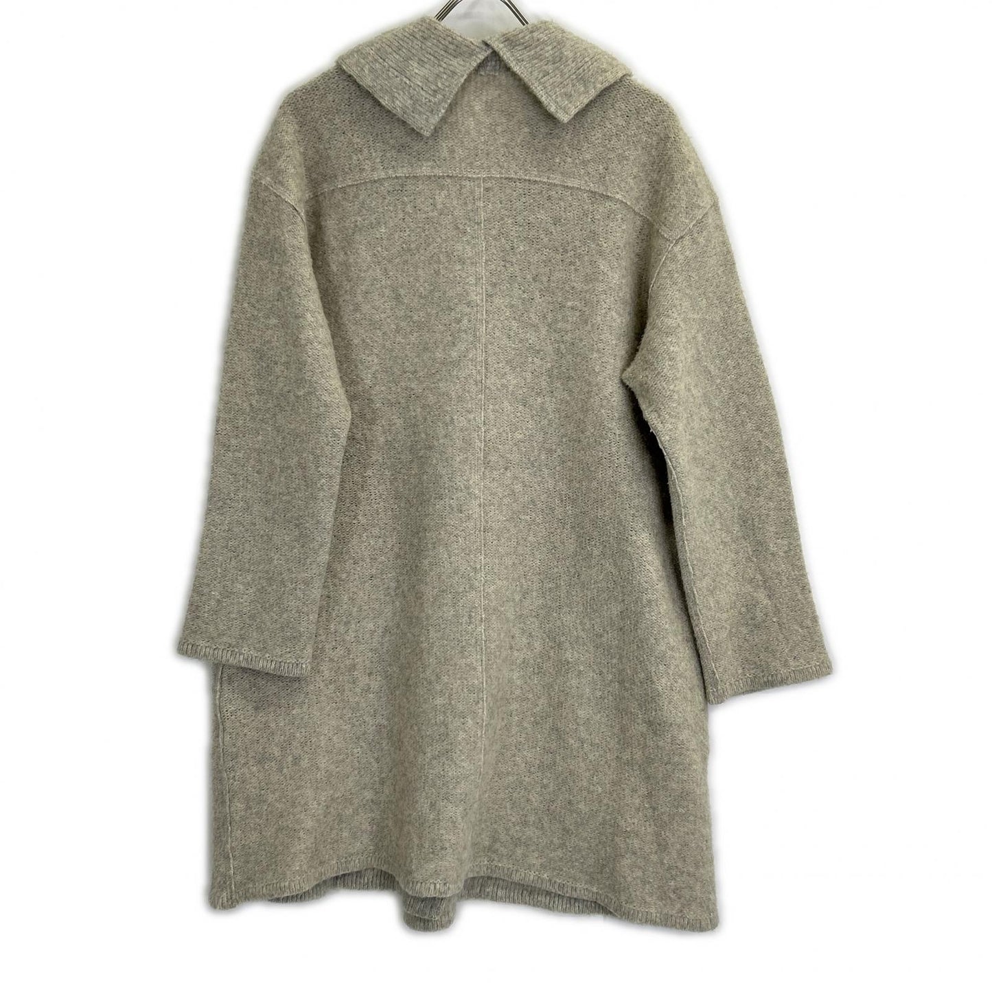 HaaT ISSEY MIYAKE 心形 三宅一生 灰色 羊毛 青果领 大衣 外套 2 女士