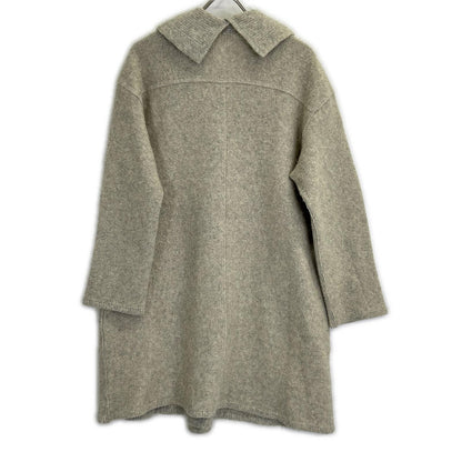 HaaT ISSEY MIYAKE 心形 三宅一生 灰色 羊毛 青果领 大衣 外套 2 女士