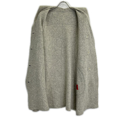 HaaT ISSEY MIYAKE 心形 三宅一生 灰色 羊毛 青果领 大衣 外套 2 女士