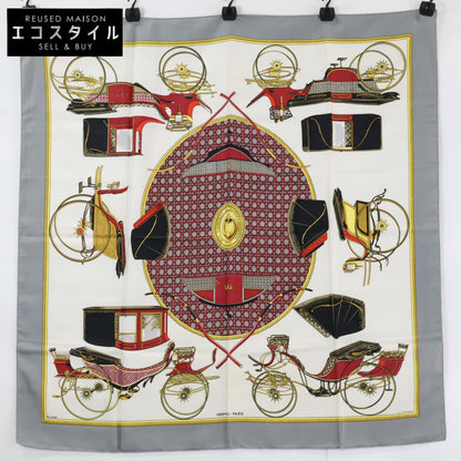 HERMES エルメス LES VOITURES A TRANSFORMATION 折畳式幌の馬車 カレ90 シルク スカーフ
