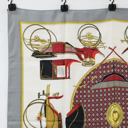 HERMES エルメス LES VOITURES A TRANSFORMATION 折畳式幌の馬車 カレ90 シルク スカーフ