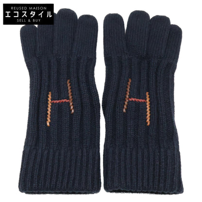 HERMES エルメス Hトルサド カシミヤ/シルク グローブ