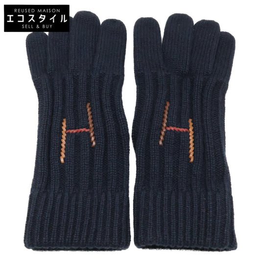 HERMES エルメス Hトルサド カシミヤ/シルク グローブ