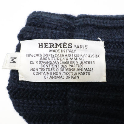 HERMES エルメス Hトルサド カシミヤ/シルク グローブ