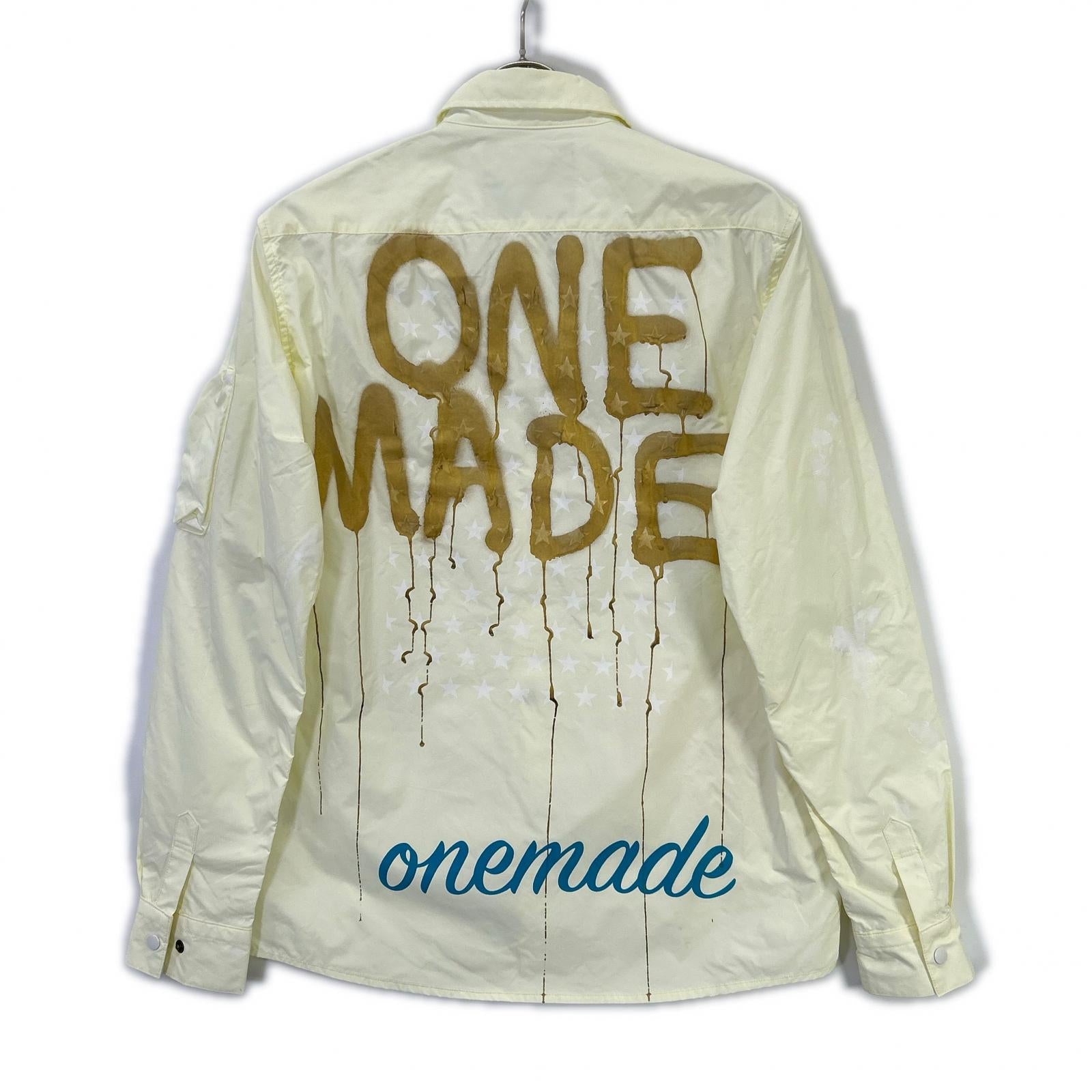 YELLOW HANDMADE DESIGN SHIRT BLOUSON Tops M Men's