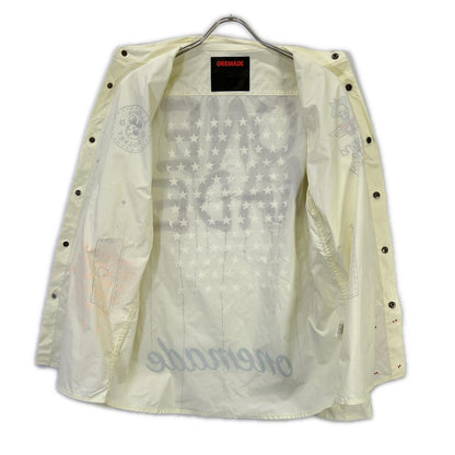 ONE MADE One Made Yellow handmade design shirt blouson Top
