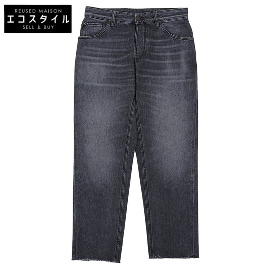 Vintage Wash Cutoff Denim Pants Bottoms Men's Dark Gray 31 N231-P285 Bottoms 31 Men's