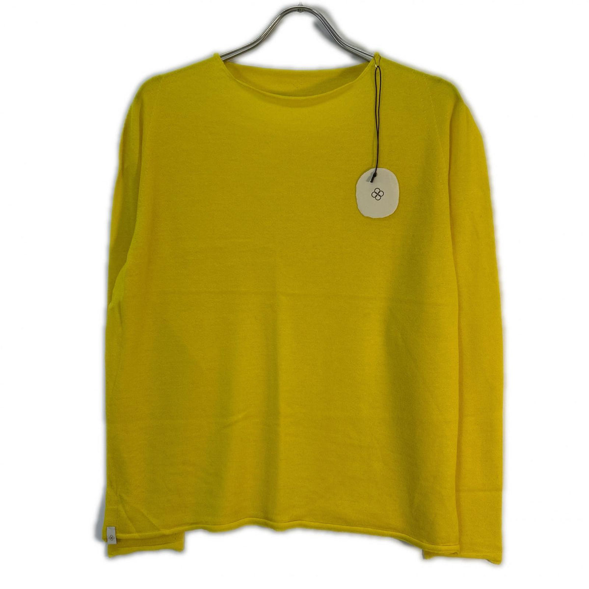 TOYOBOSHI Itokoromo IZU-M 05IT4501M Lemon Yellow 100% Cashmere Knit Top