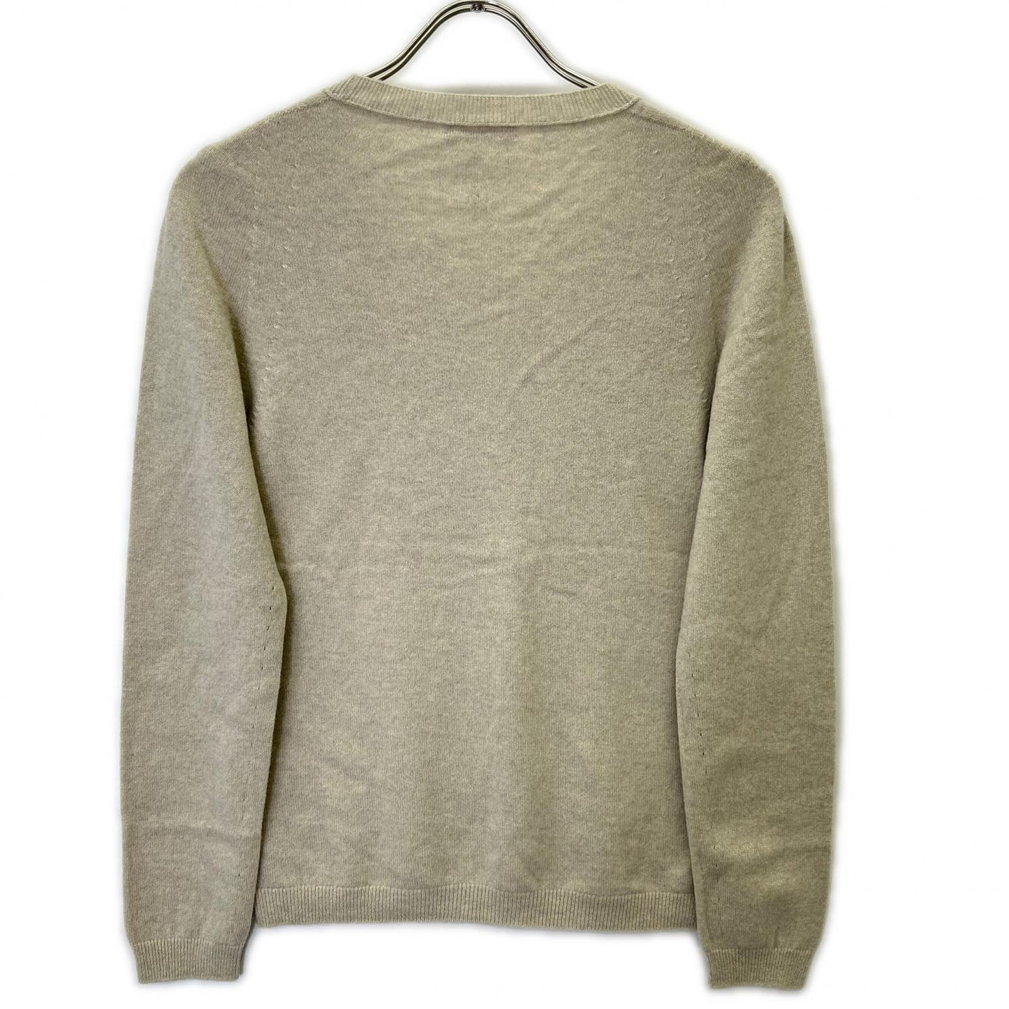 TOYOBOSHI Toyobo KITOI KARIBA 10IT-PC2501 Gray 100% Cashmere V-Neck Sweater Top