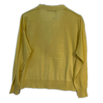 CASIMICO CASI-2503 Yellow Silk Cardigan Top