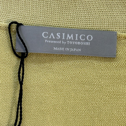 CASIMICO CASI-2503 Yellow Silk Cardigan Top