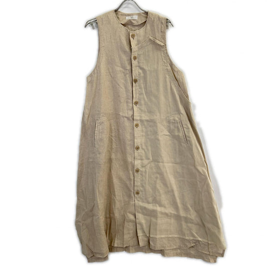 Y's Wise 【美品】YI-D07-829 23年度假系列 亚麻无袖连衣裙