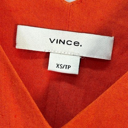 VINCE. 文斯 V022051885 橘色 无袖连衣裙 连衣裙