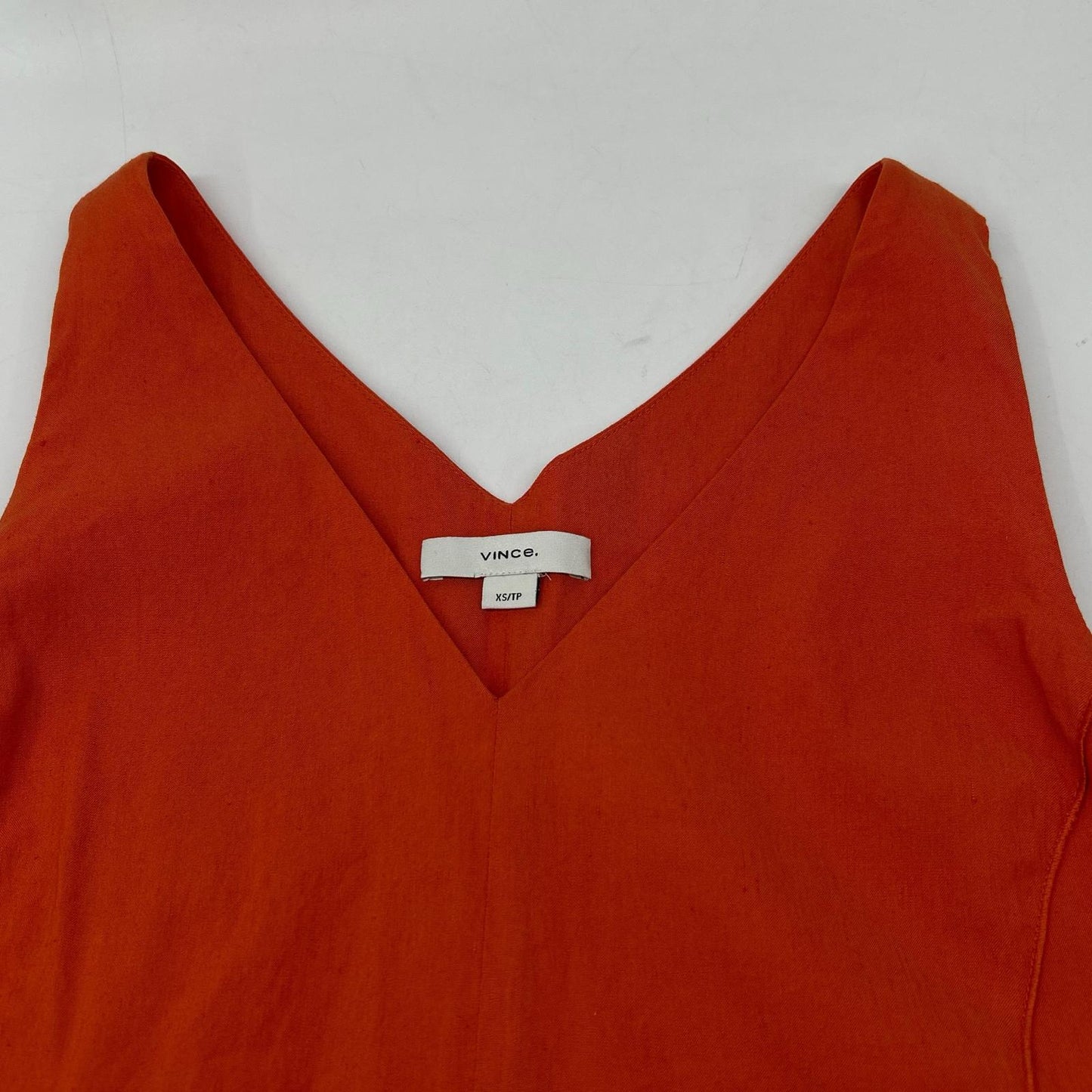 VINCE. 文斯 V022051885 橘色 无袖连衣裙 连衣裙