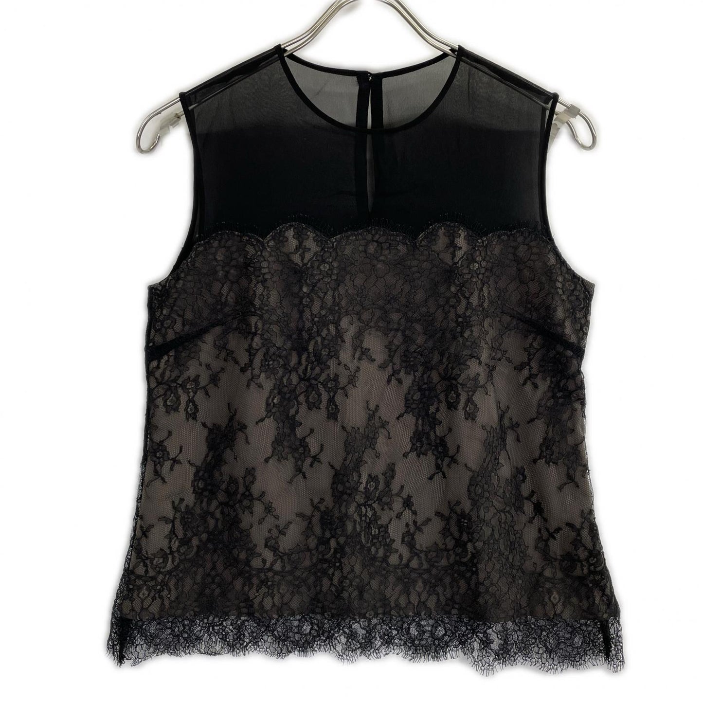 【SALE】 FOXEY BOUTIQUE フォクシーブティック 41520 ブラック Leticia フラワー レース ノースリーブトップス トップス