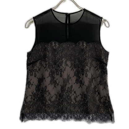 【SALE】 FOXEY BOUTIQUE フォクシーブティック 41520 ブラック Leticia フラワー レース ノースリーブトップス トップス