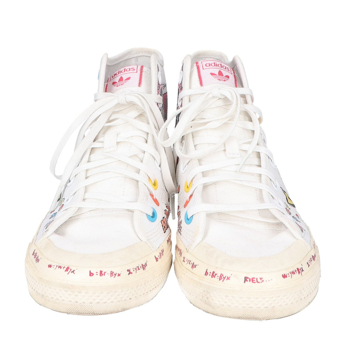adidas アディダス ×Disney ホワイト GZ8838 Nizza Hi RF Mickey Mouse スニーカー シューズ