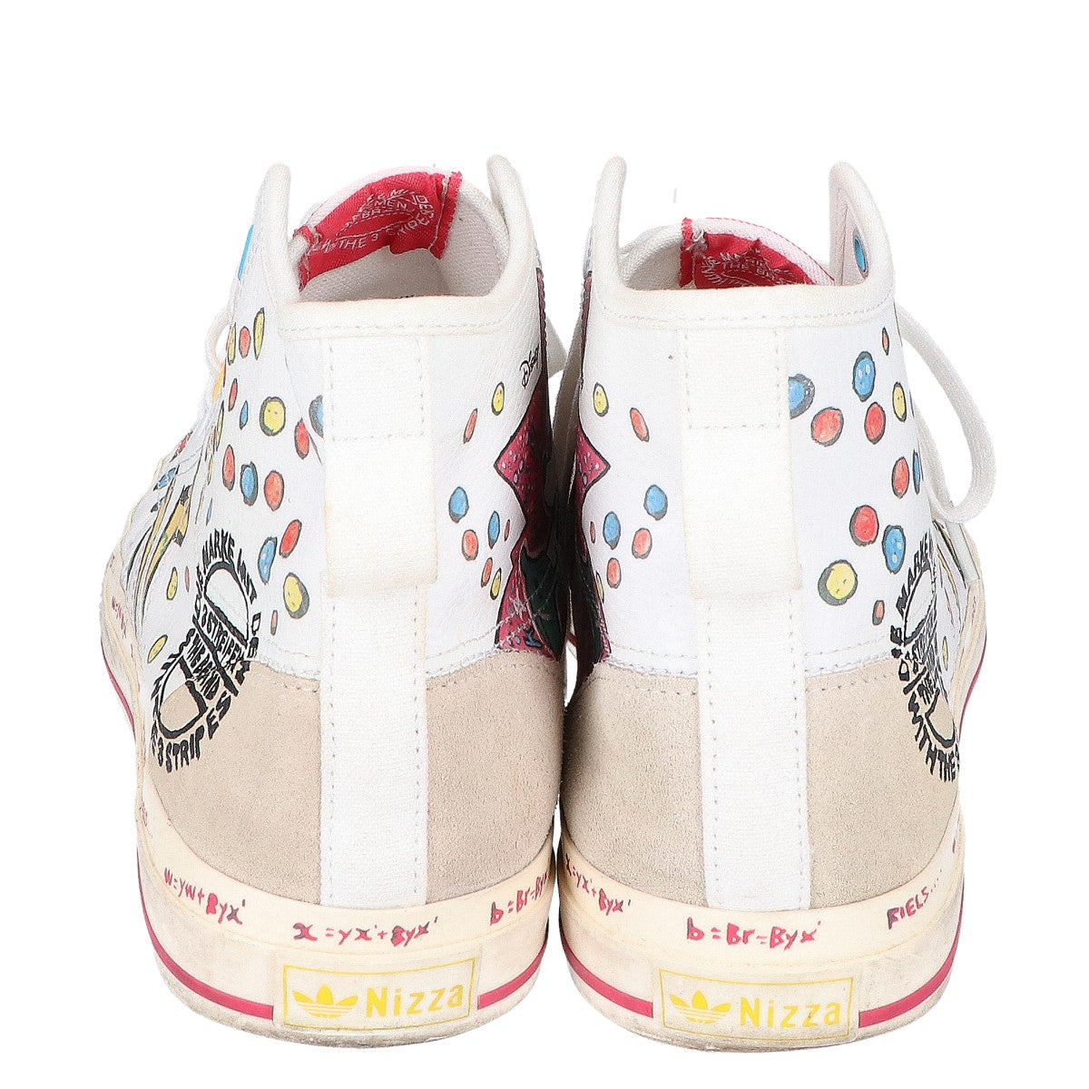 adidas アディダス ×Disney ホワイト GZ8838 Nizza Hi RF Mickey Mouse スニーカー シューズ