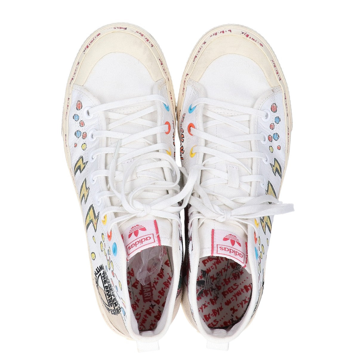 adidas 阿迪达斯 ×Disney 白色 GZ8838 Nizza Hi RF 米奇老鼠 运动鞋