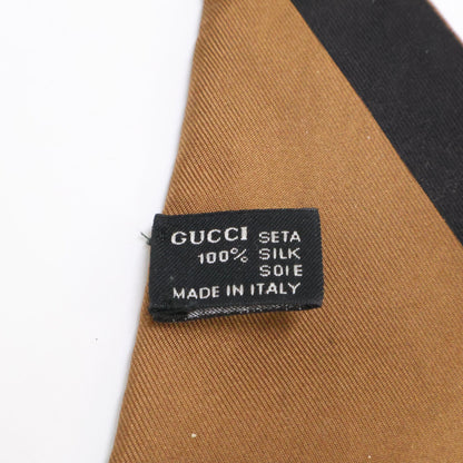 GG Hardware Logo Print Silk Scarf for Women