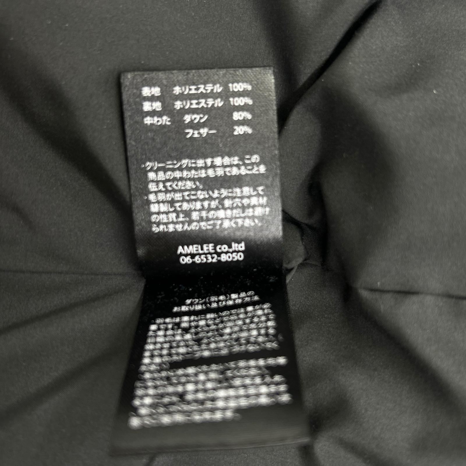 SUAVELE シュアーヴル SV-0027 ブラック フード着脱可 ダウンジャケット ジャケット