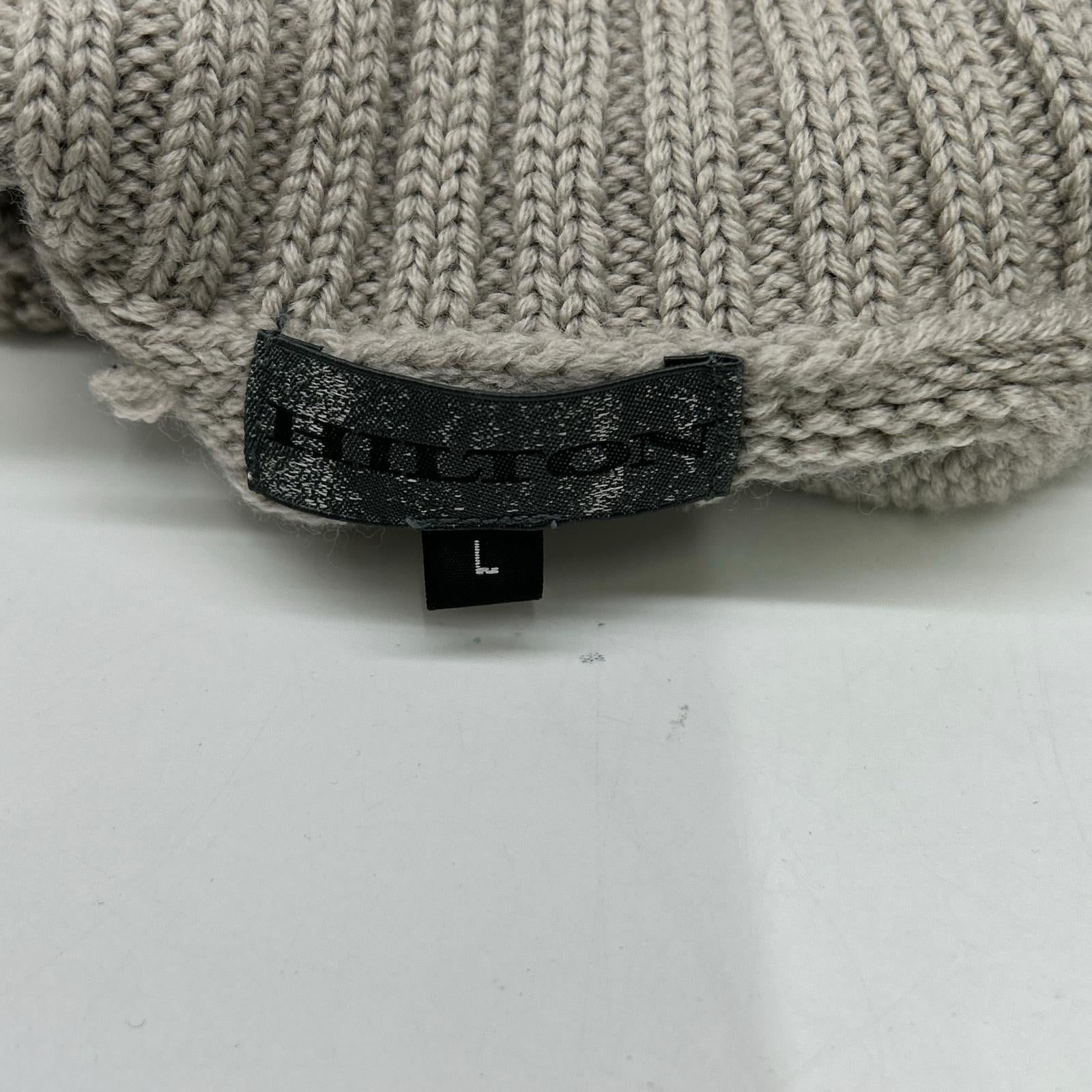 HILTON Hilton [Toga Knit] 644040 Beige Wool Turtleneck Knit Top