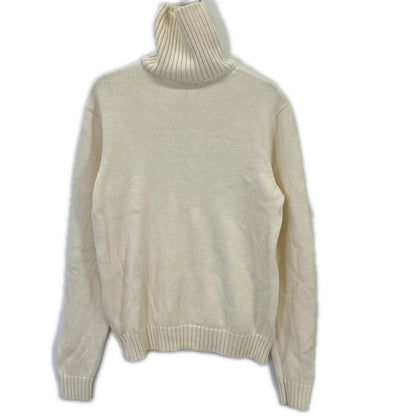 HILTON [Toga Knit] 644040 Ivory Wool Turtleneck Knit Top