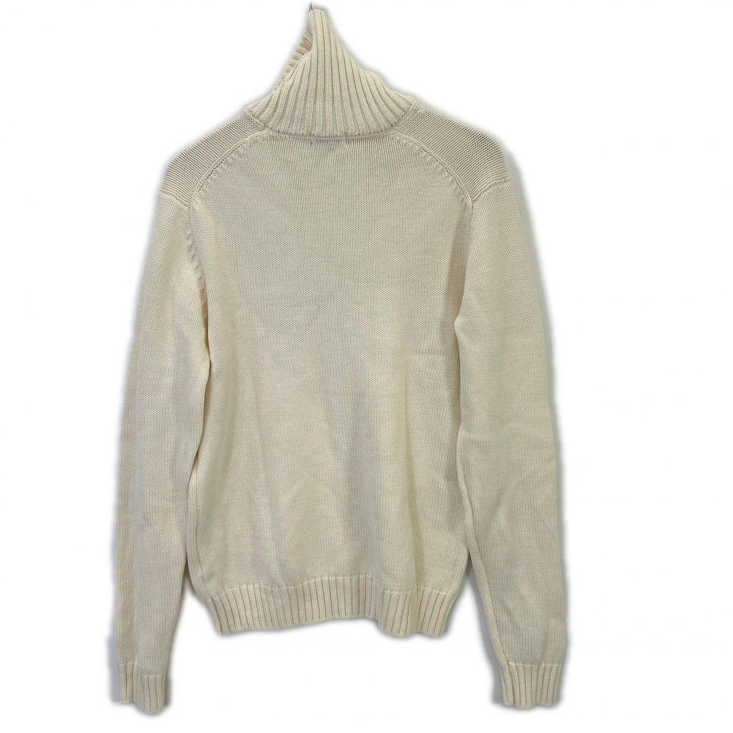 HILTON [Toga Knit] 644040 Ivory Wool Turtleneck Knit Top