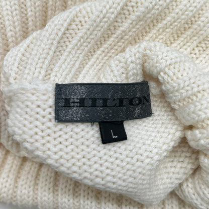 HILTON 希尔顿 【TOGANIT】644040 象牙白 羊毛高领针织衫 上衣 L 男士