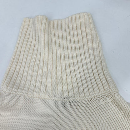 HILTON [Toga Knit] 644040 Ivory Wool Turtleneck Knit Top