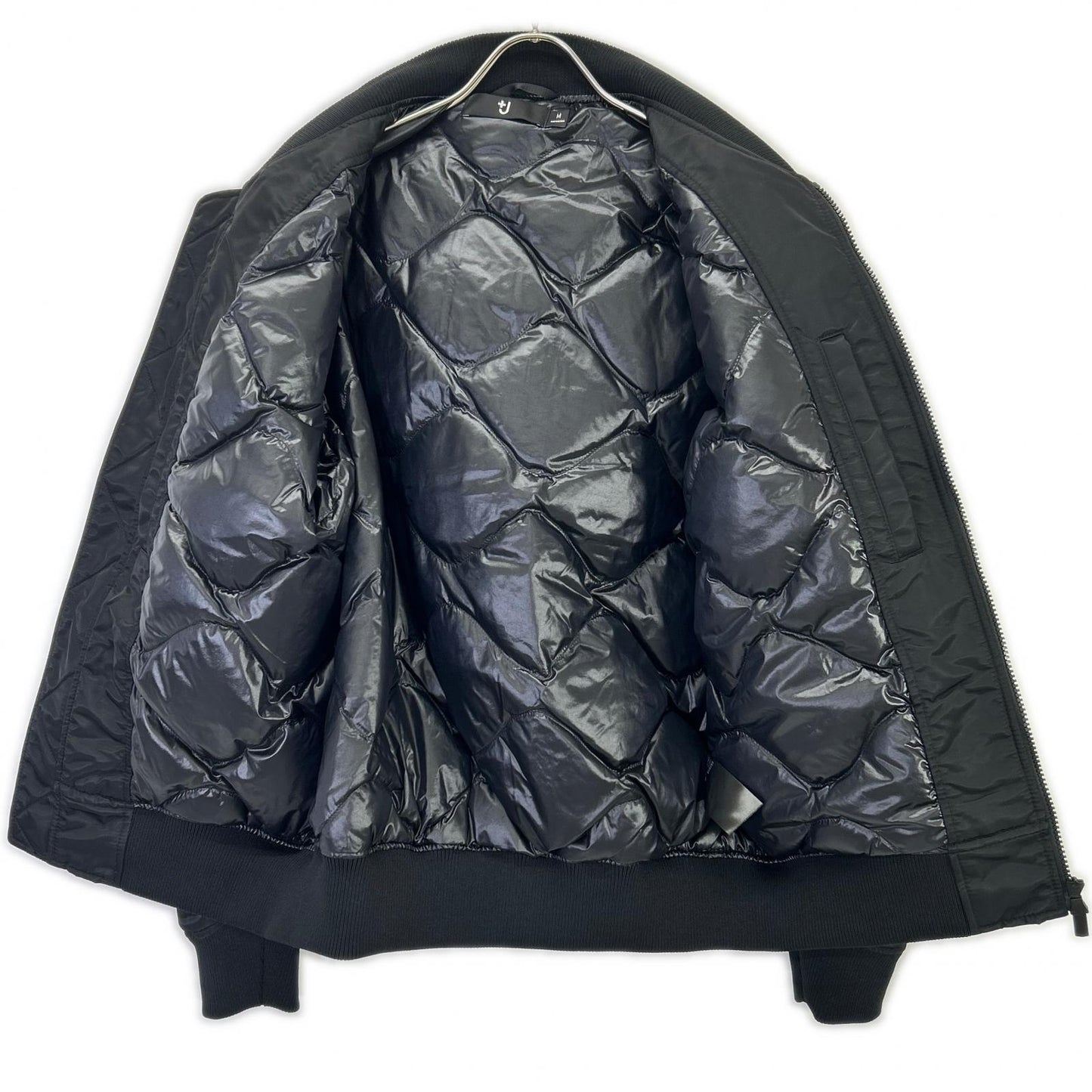 UNIQLO +J Jil Sander Black Hybrid Down Oversized MA-1 Blouson Jacket M Men's