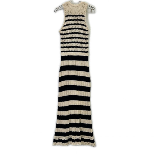 MACPHEE White Cotton Eyelet American Sleeve Maxi Dress 36 Ladies