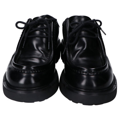 PRADA プラダ 23AW　2EG419 ﾌﾞﾗｯｸ ﾀﾞｲｱﾊﾟｿﾝ ｵﾍﾟｰｸﾌﾞﾗｯｼｭﾄﾞﾚｻﾞｰｼｭｰｽﾞ シューズ 8 1/2 メンズ