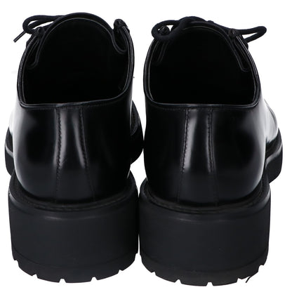 PRADA プラダ 23AW　2EG419 ﾌﾞﾗｯｸ ﾀﾞｲｱﾊﾟｿﾝ ｵﾍﾟｰｸﾌﾞﾗｯｼｭﾄﾞﾚｻﾞｰｼｭｰｽﾞ シューズ 8 1/2 メンズ