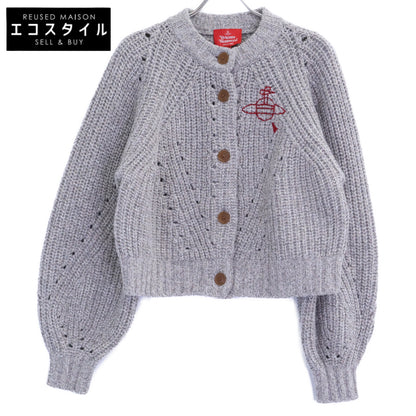VivienneWestwoodRedLabel ヴィヴィアンウエストウッドレッドレーベル 16-12-132023 オーブロゴ刺繍 ウール ローゲージ カーディガン トップス