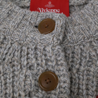 VivienneWestwoodRedLabel ヴィヴィアンウエストウッドレッドレーベル 16-12-132023 オーブロゴ刺繍 ウール ローゲージ カーディガン トップス