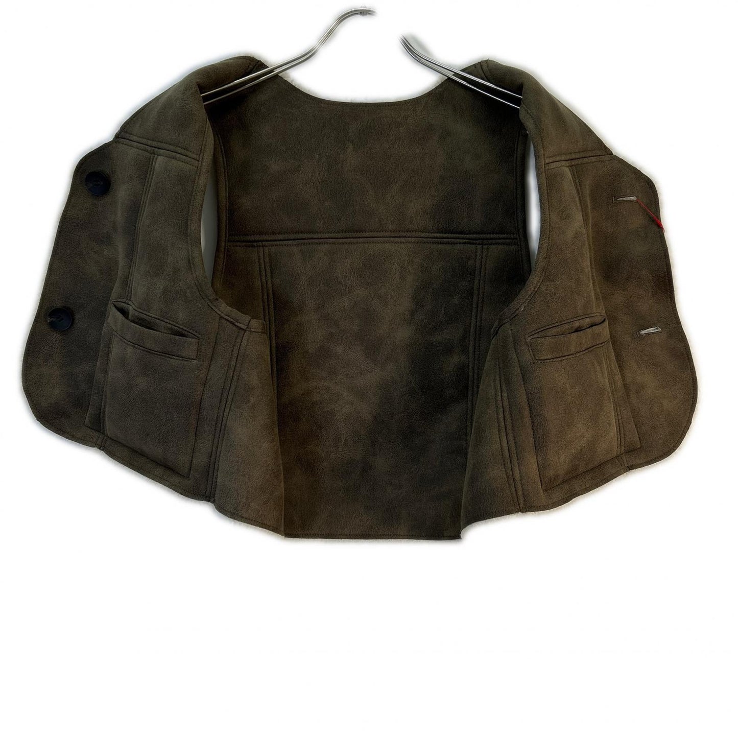 BEIGE 2-Way Boa Vest BLACK Vest for Women