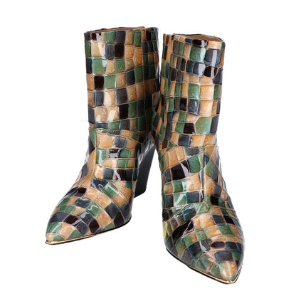 Tory Burch Multicolor Stained Glass Boots Shoes