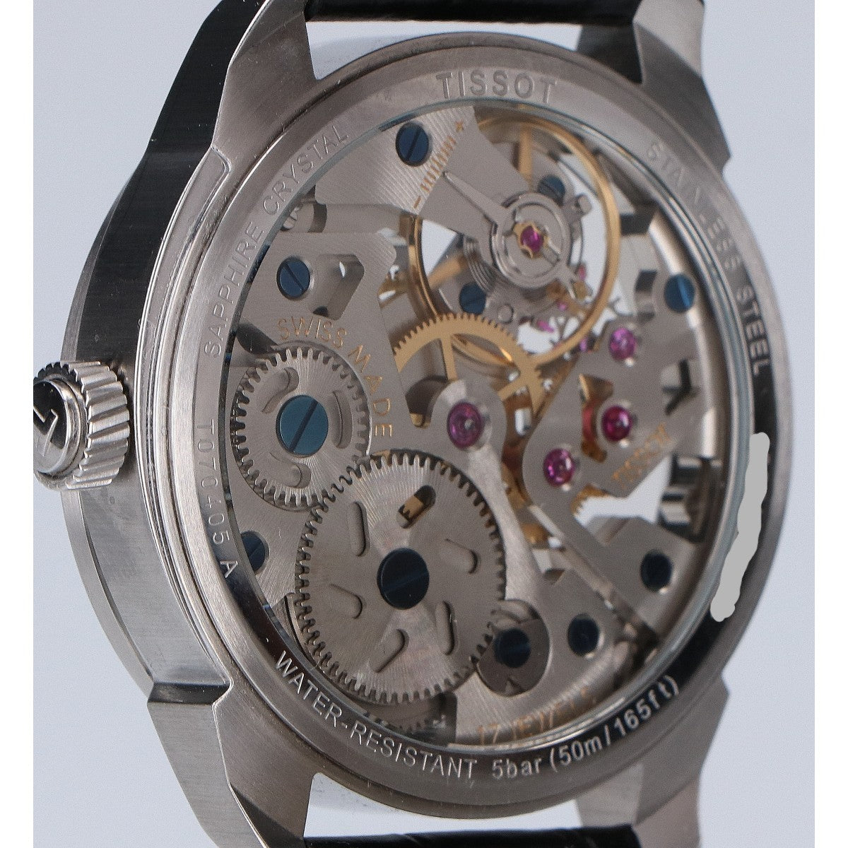 TISSOT ティソ T070.405.16.411.00 T-コンプリカシオン スケレッテ 43mm 手巻き腕時計 腕時計