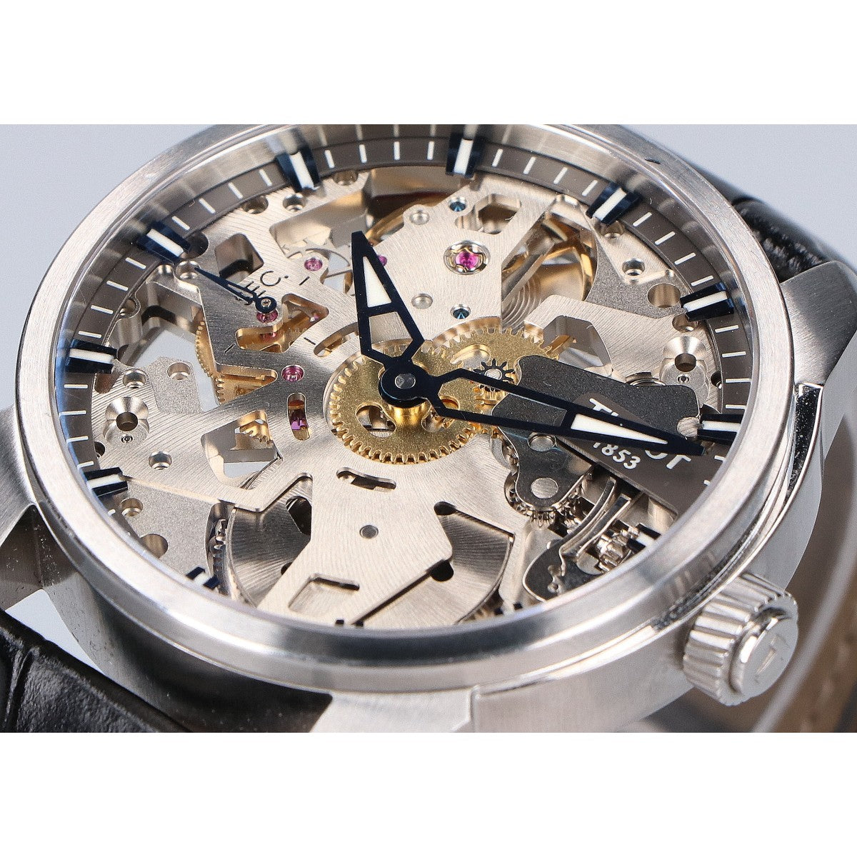 TISSOT ティソ T070.405.16.411.00 T-コンプリカシオン スケレッテ 43mm 手巻き腕時計 腕時計