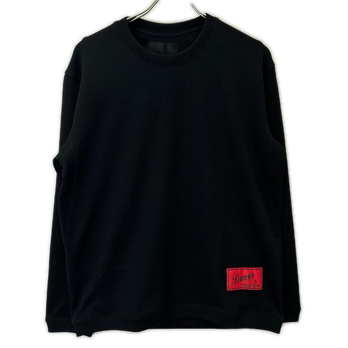 LANVIN COLLECTION Lanvin Collection 248501 black RIB JERSEY CREW NECK LS top top