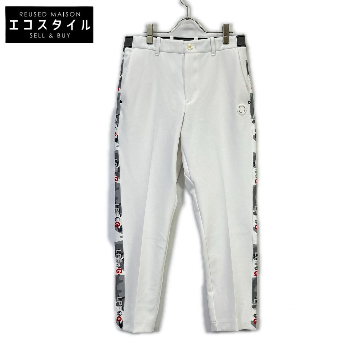 LPFGBT-012H 白色 侧面标志 高尔夫长裤 下装 L 男式