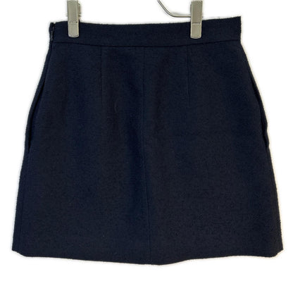 Christian Dior クリスチャンディオール 441J26A1761 ネイビー 24AW パールボタン リムーバブル セーラーパネル ミニスカート スカート