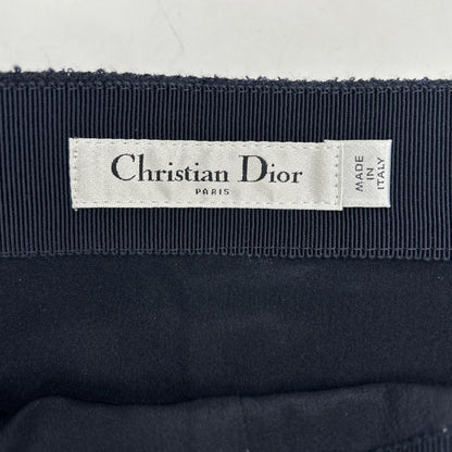 Christian Dior クリスチャンディオール 441J26A1761 ネイビー 24AW パールボタン リムーバブル セーラーパネル ミニスカート スカート