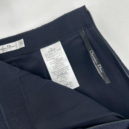Christian Dior クリスチャンディオール 441J26A1761 ネイビー 24AW パールボタン リムーバブル セーラーパネル ミニスカート スカート