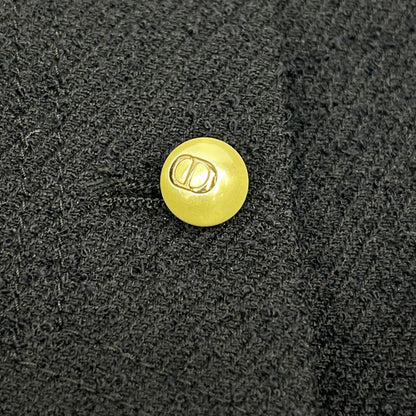 Christian Dior クリスチャンディオール 441J26A1761 ネイビー 24AW パールボタン リムーバブル セーラーパネル ミニスカート スカート