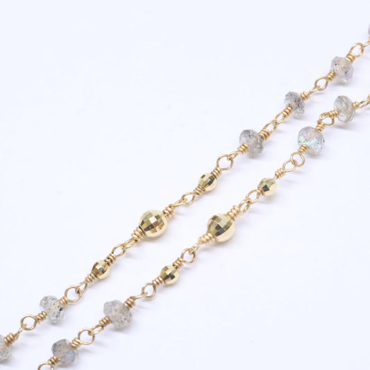 MIZUKI 美月 14K 拉长石项链