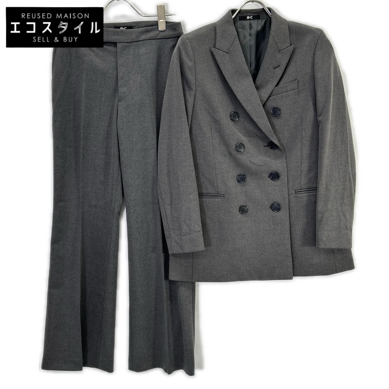 GRAY 25th UNIQLO C Double Jacket Flared Pants Set Suit Set-up S/Untagged Women's